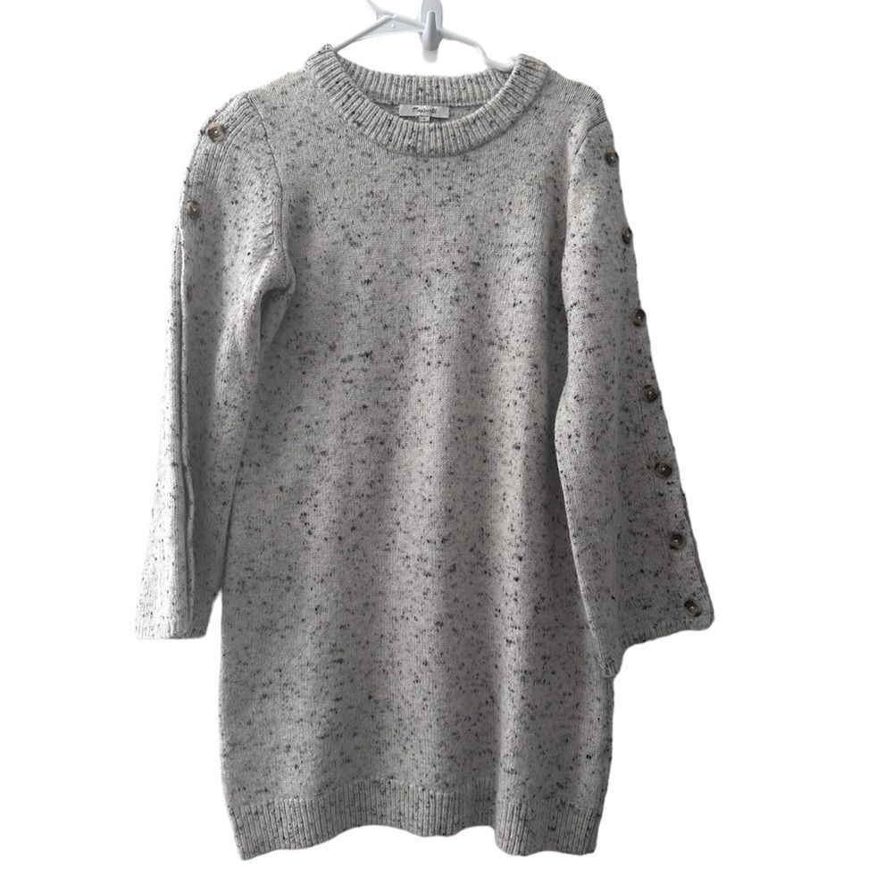 Madewell button sleeves Sweater dress